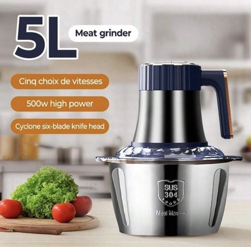 Electric food chopper meat - 5l,