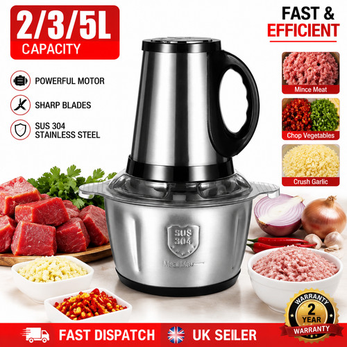 Electric meat grinder - 2/3/5l,